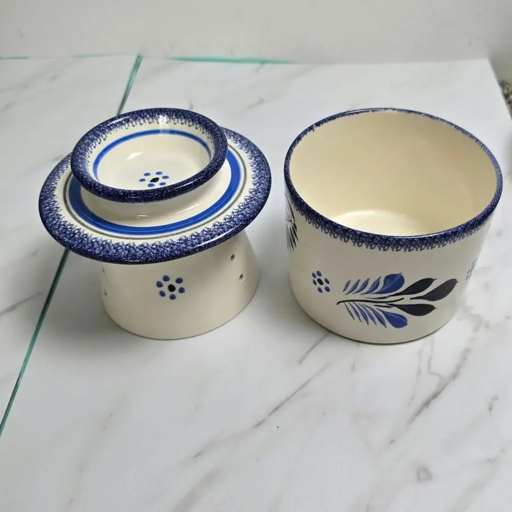 Vintage Henroit Quimper Butter bell Handpainted